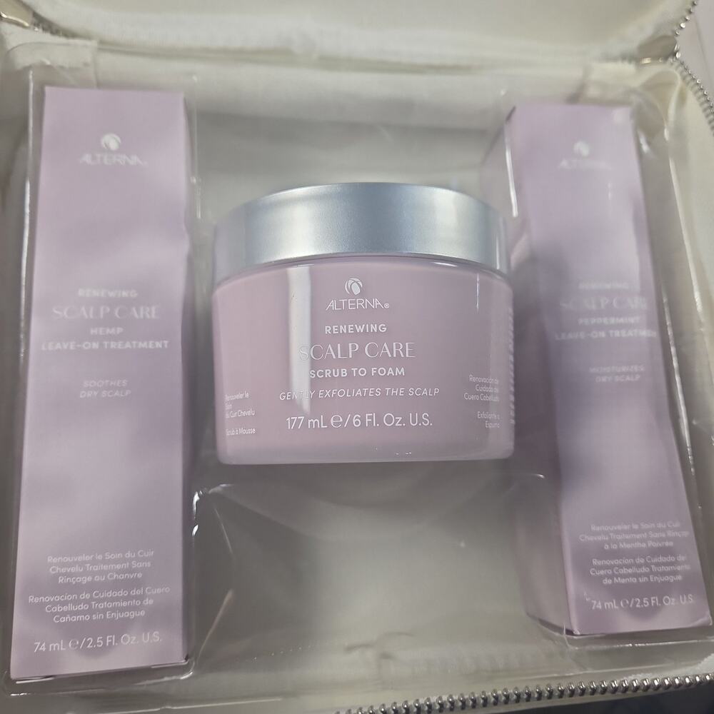 ALTERNA Renewing Scalp Care Hemp Leave-On Treatment & Scrub